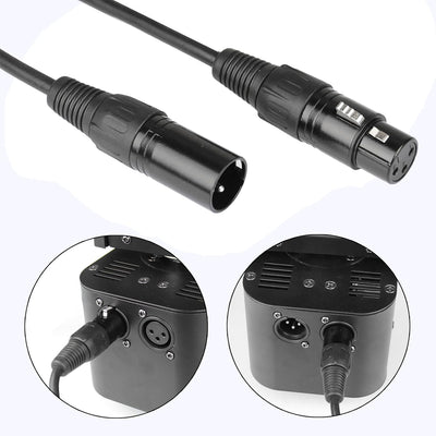 TSSS 10 Stück 1 Meter 3 Pin Stecker XLR Buchse Zwischenstecker Kabel DMX Signal Draht für Bühnenbele