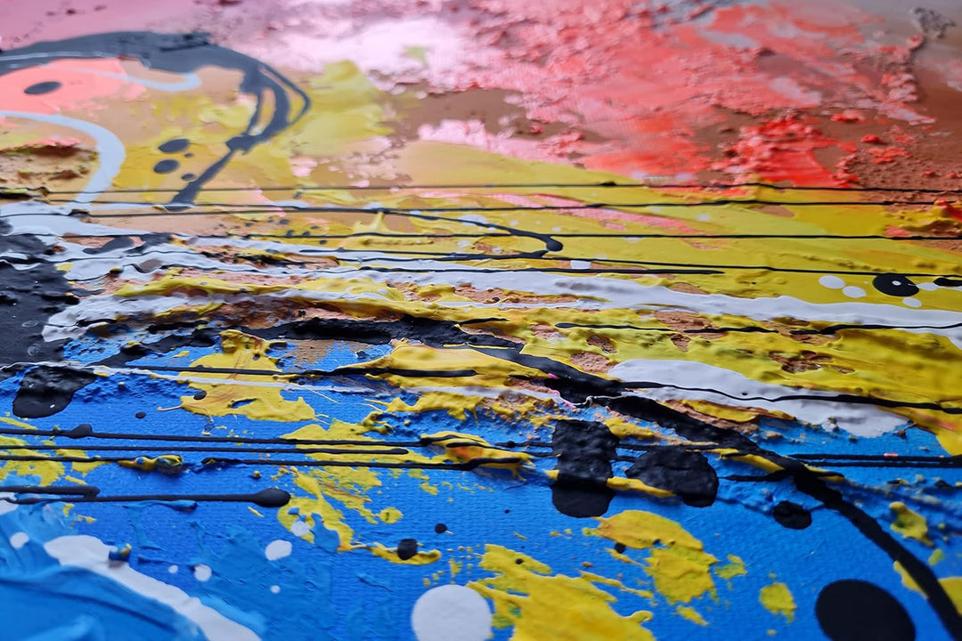 Monica Mirafiori I 100% HANDGEMALT I Gemälde ILLUSION 140x70cm | Gemälde Handgemalt | Acrylgemälde |