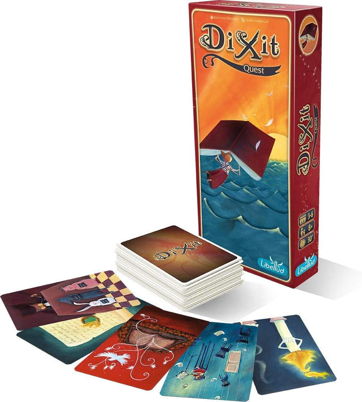 Libellud, Dixit 2 – Quest, Erweiterung, Familienspiel, Kartenspiel, 3-8 Spieler, Ab 8+ Jahren, 30+ M