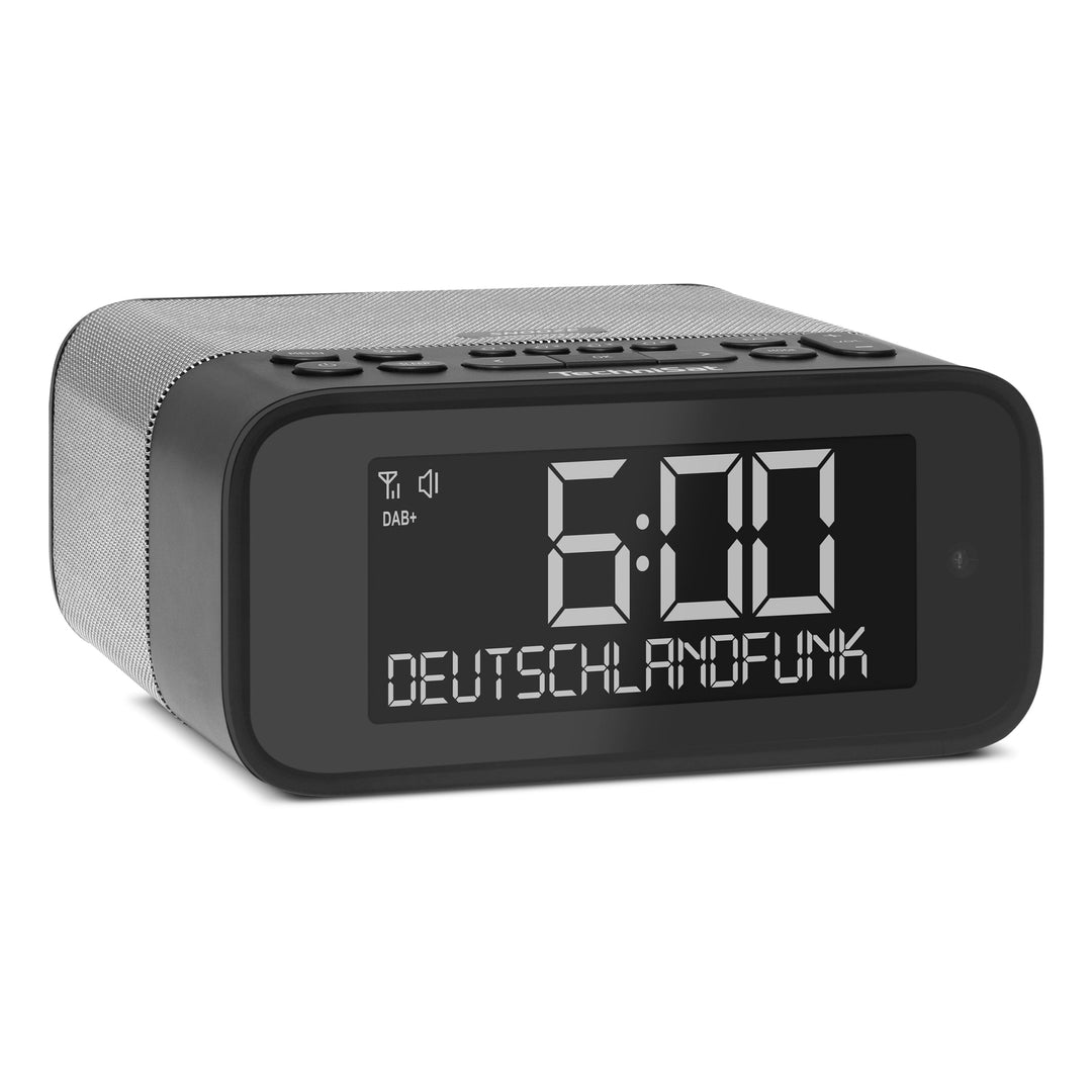 TechniSat DIGITRADIO 52 BT– DAB Radiowecker (Uhrenradio, Wecker, DAB+, UKW, Snooze-Funktion, Sleepti