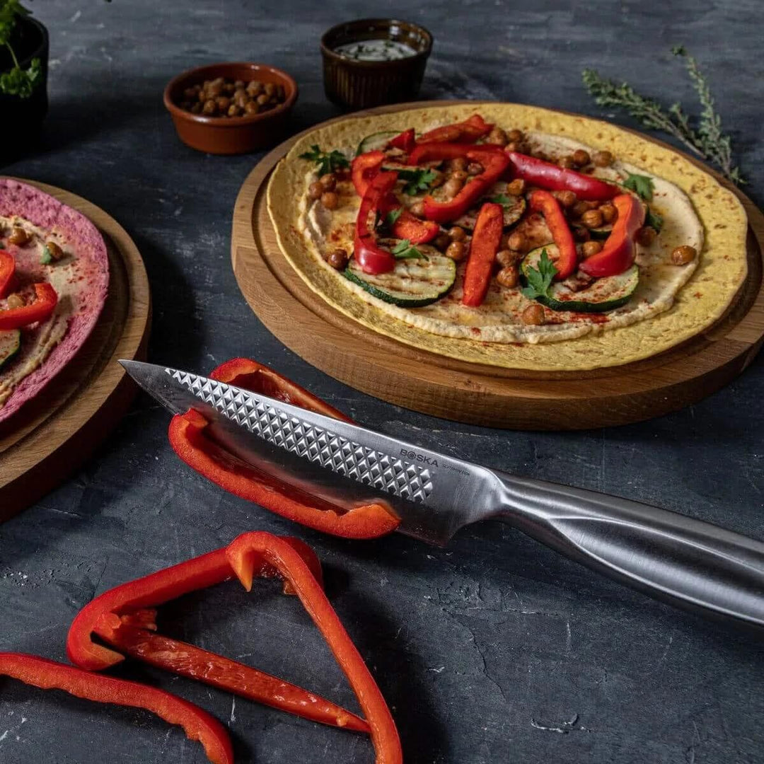 Boska Messerset Monaco+ / 3er-Set/Professionelle Küchenmesser/Edelstahl/Rasiermesserscharf/Ergonomis