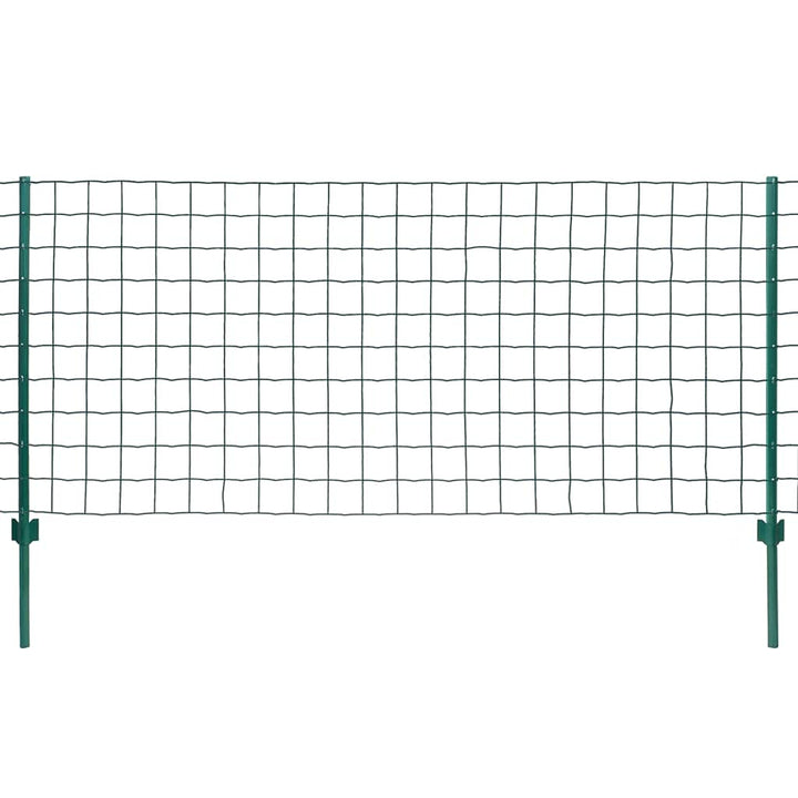 HOMIUSE Metallzaun Stahl 20x1 m Grün Gartenzaun Metall Zaun für Hunde Drahtgitter Gartenzaun Sichtsc