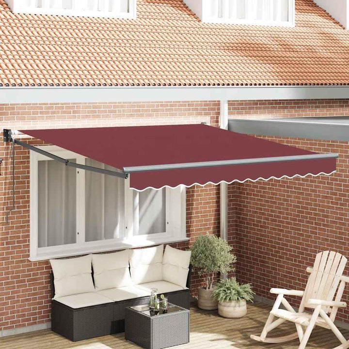 vidaXL Gelenkarmmarkise, Markise Ausziehbar Automatisch, Sonnenmarkise für Terrasse Balkon, Sonnensc