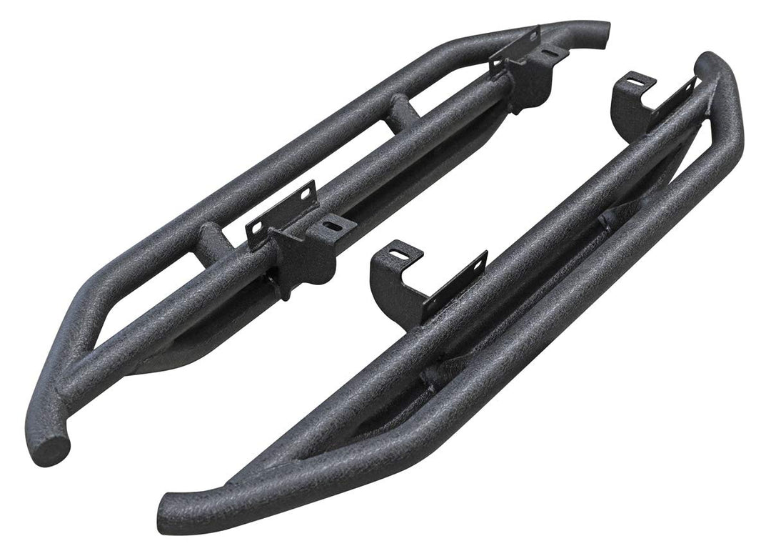 Schwarze Black Rock Slider Rails Trittbretter Schwellerrohre mit Teilegutachen - passend für den 2-T