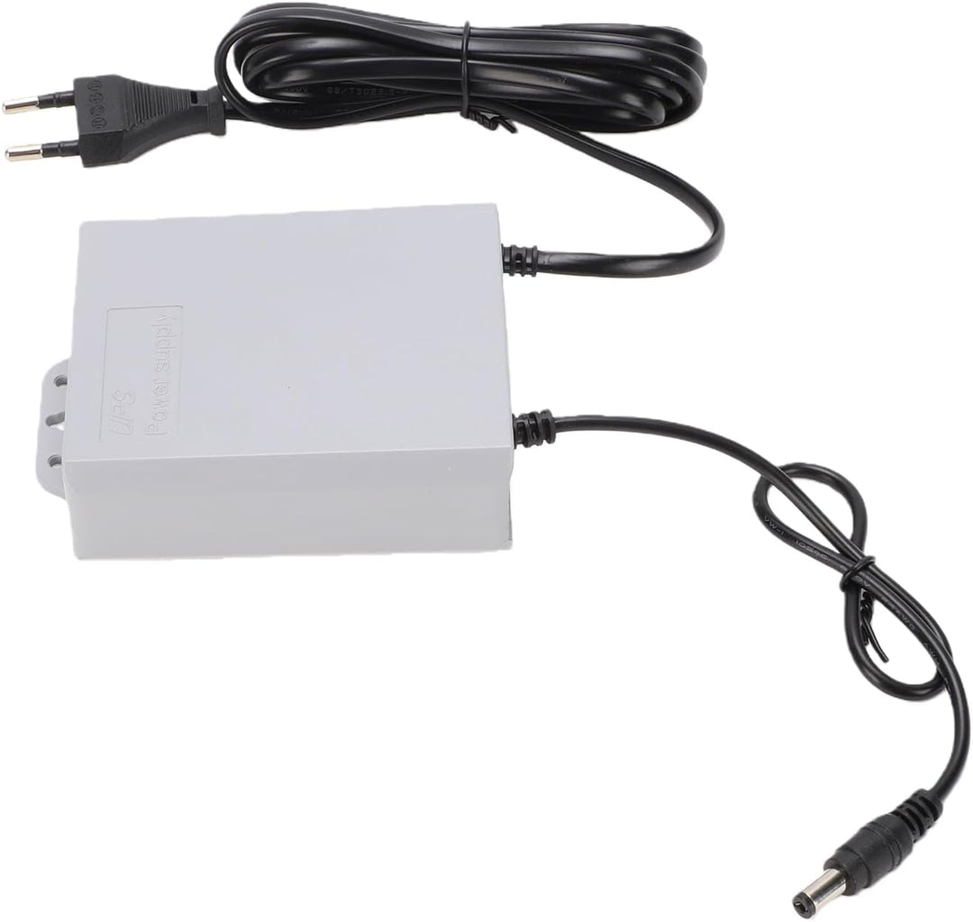 Walfront Mini-USV-Batterie-Backup, 12V 1,5A Netzteil mit 5400mAh, für WLAN-Router, Modem, Sicherheit