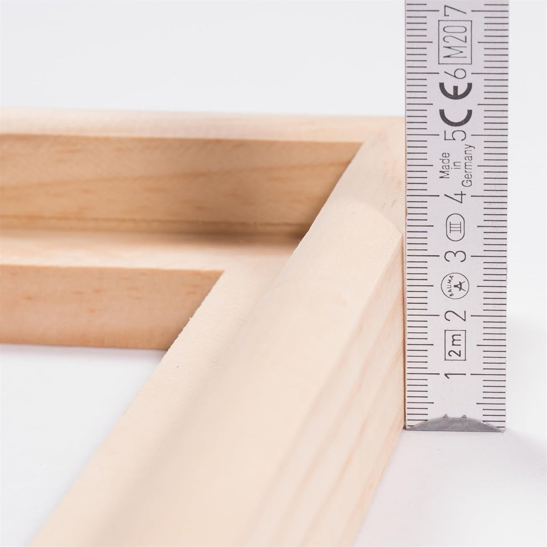 2 SCHATTENFUGENRAHMEN für KEILRAHMEN 30x40 cm | Schattenfugen Bilderrahmen für Leinwände auf Keilrah