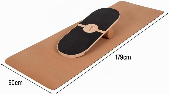 Kork Yogamatte Mit Rutschfeste Oberfläche Natürliche Langlebig Korkstruktur Vielseitig Nutzbar Und P