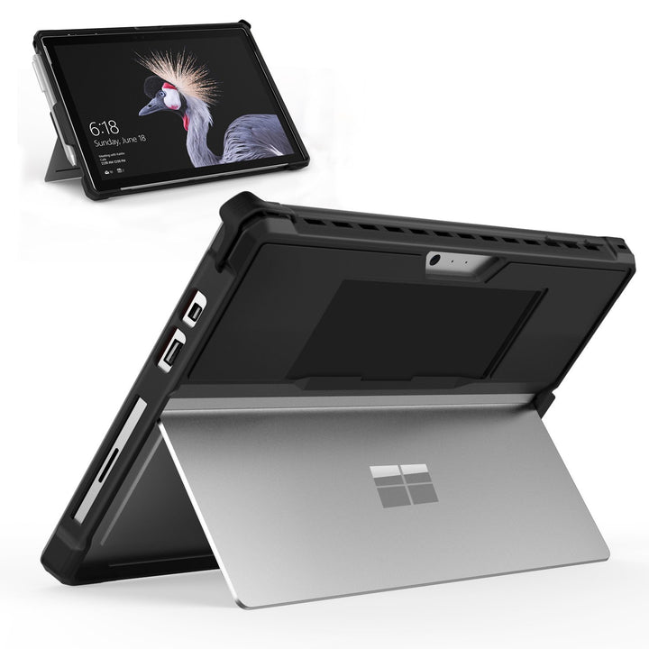 MoKo Hülle für Microsoft Surface Pro 7/ Pro 7+/ Pro 6/5/4/ LTE,Schwarz | All In One Schutzhülle für