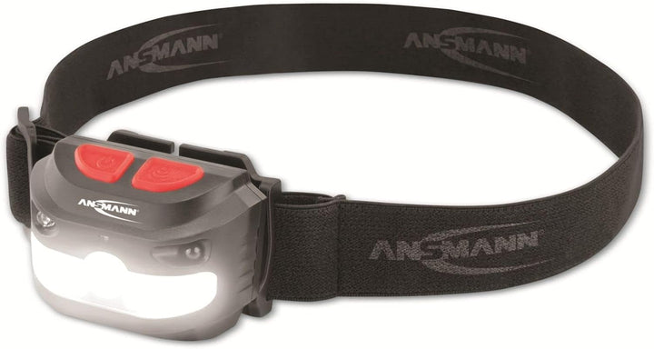 ANSMANN Akku LED Kopflampe - Profi LED Arbeitsleuchte mit 250 Lumen - Stirnlampe LED ideal zum Radfa