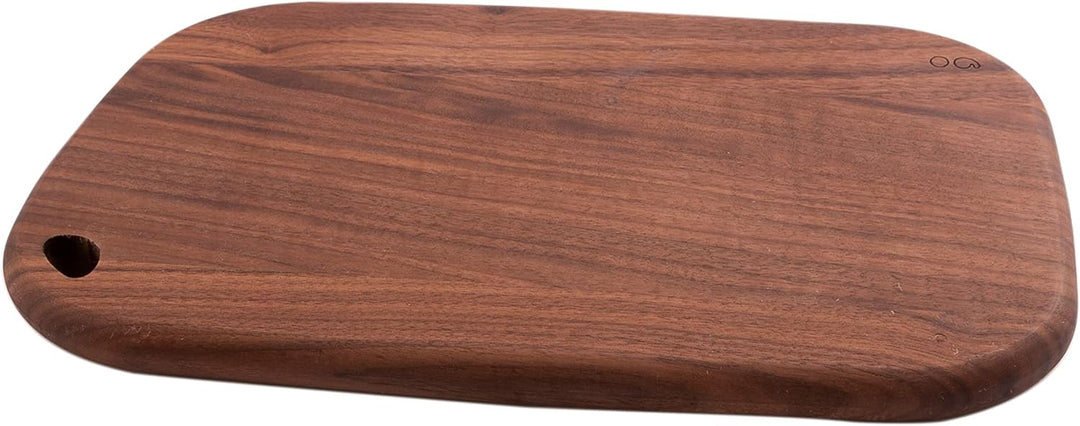 Point-Virgule Servierbrett aus Walnussholz, perfekt zum Servieren von Snacks und Käse, 30x17cm 30x17