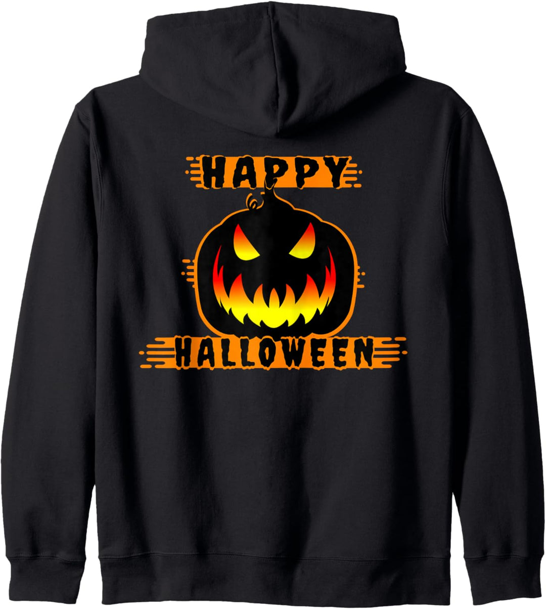 Halloween Kürbis Gesicht Orange Schwarz Halloween Kapuzenjacke