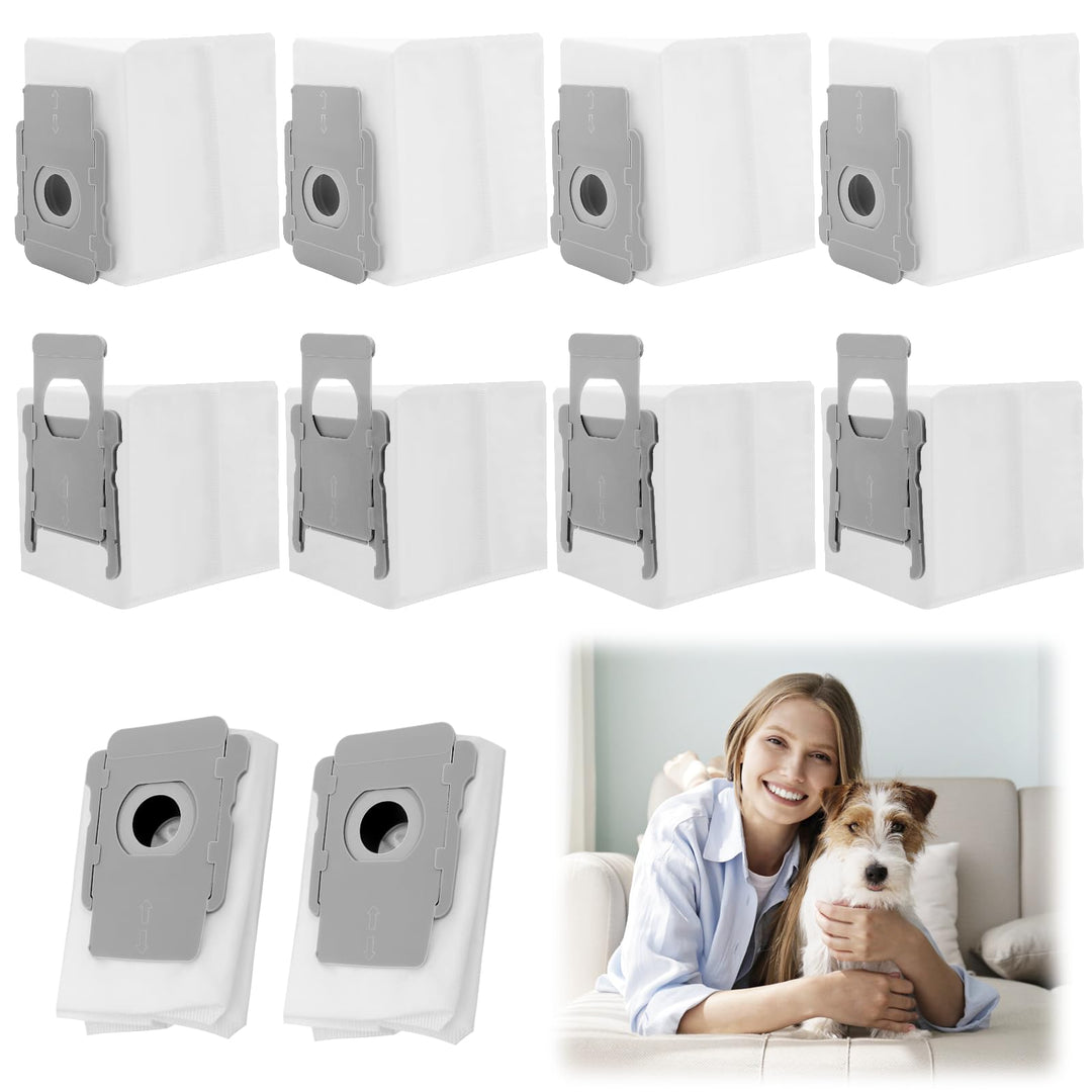 10 Stück Staubsaugerbeutel für Roombai7, i7+, i8, i8+, i3, i3+, i4, i4+, i6, i6+, j7, j7+, s9, s9+ E