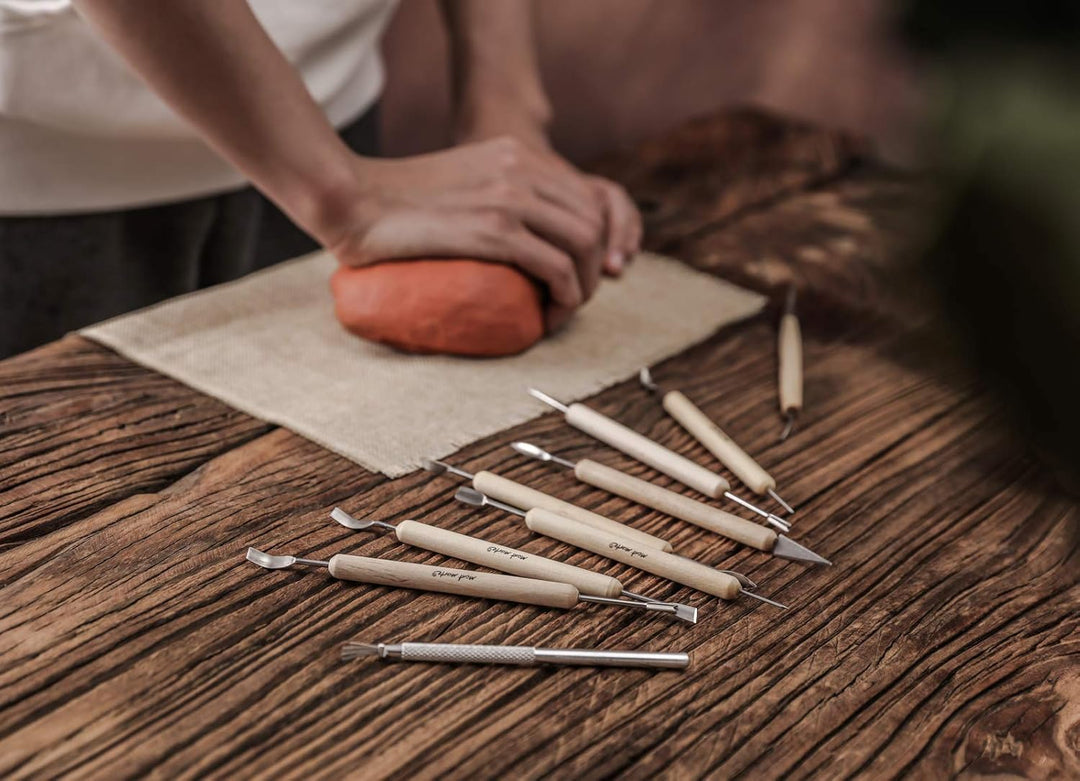 Mont Marte Modellierwerkzeug Set – 11 Sculpting Werkzeuge in verschiedenen Grössen und Formen – Idea