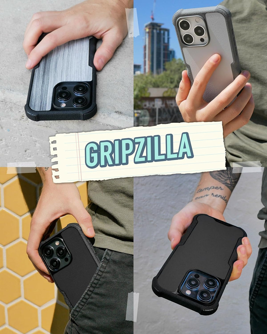 smartish GZ23MX-BLACK - Handyhülle Schwarze Krawatte Affäre iPhone 15 Pro, Schwarze Krawatte Affäre