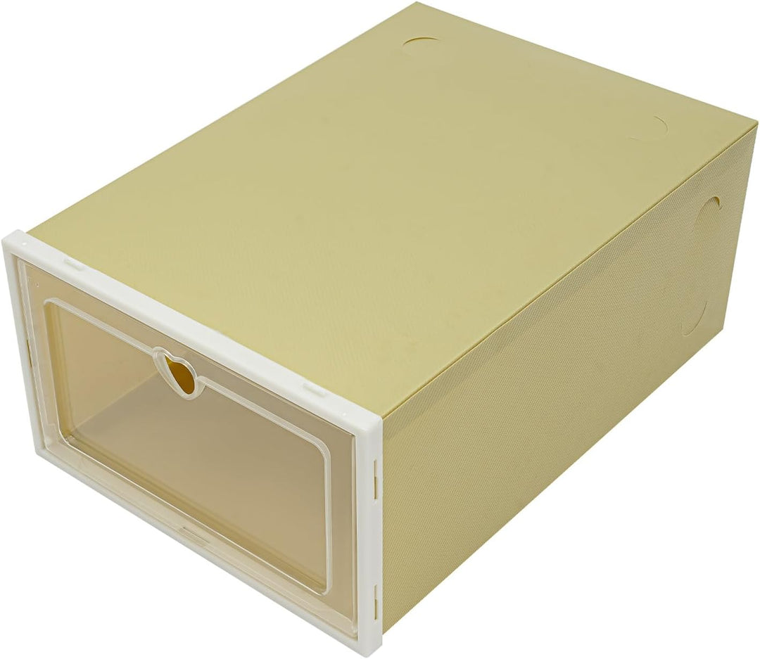 Schuhboxen Stapelbar, Schuhkarton Schuhregal Mit Türen 33 X 23 X 14 Cm 24 Stück In Einem Set Stapelb