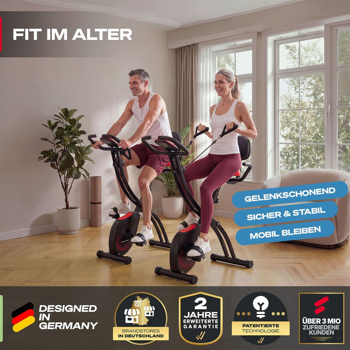 Fitness Fahrrad + Sportstech Live App mit Live- & On Demand-Kursen für Full Body Workout-Erlebnis |