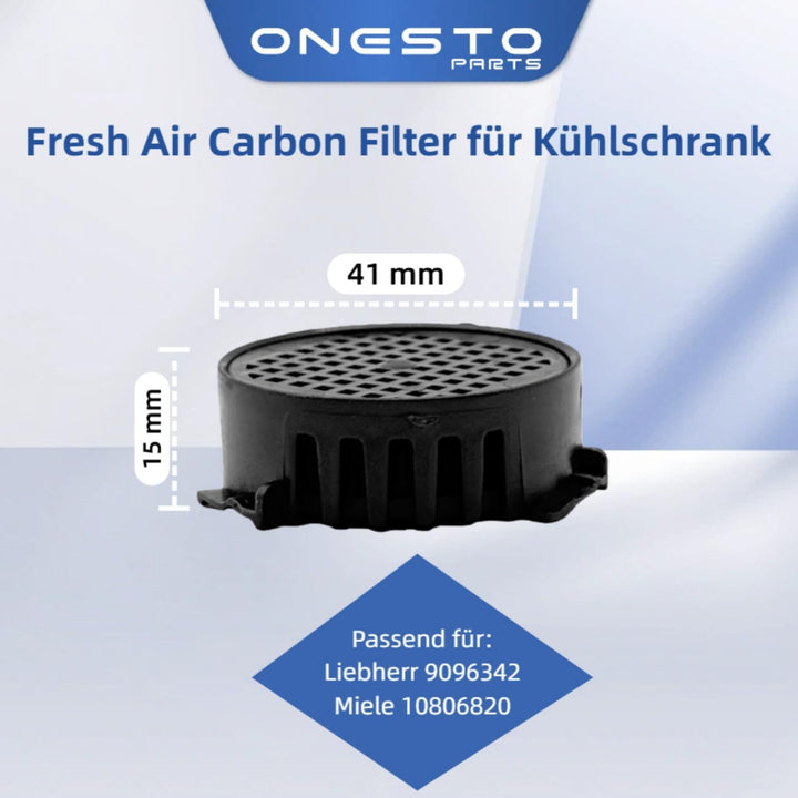 Aktivkohlefilter für Liebherr Kühlschrank 9096342 909634200 988111600 Miele Fresh Luftfilter 1080682