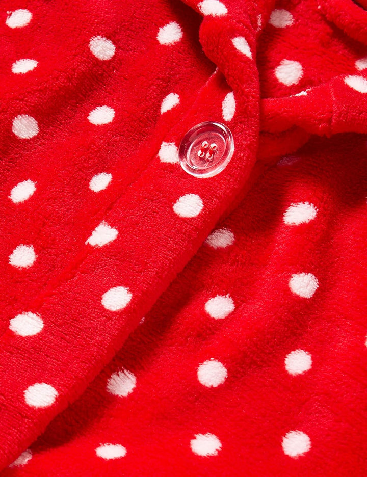 Playshoes Unisex Kinder Fleece-Bademantel Morgenmantel 122-128 Punkte, 122-128 Punkte