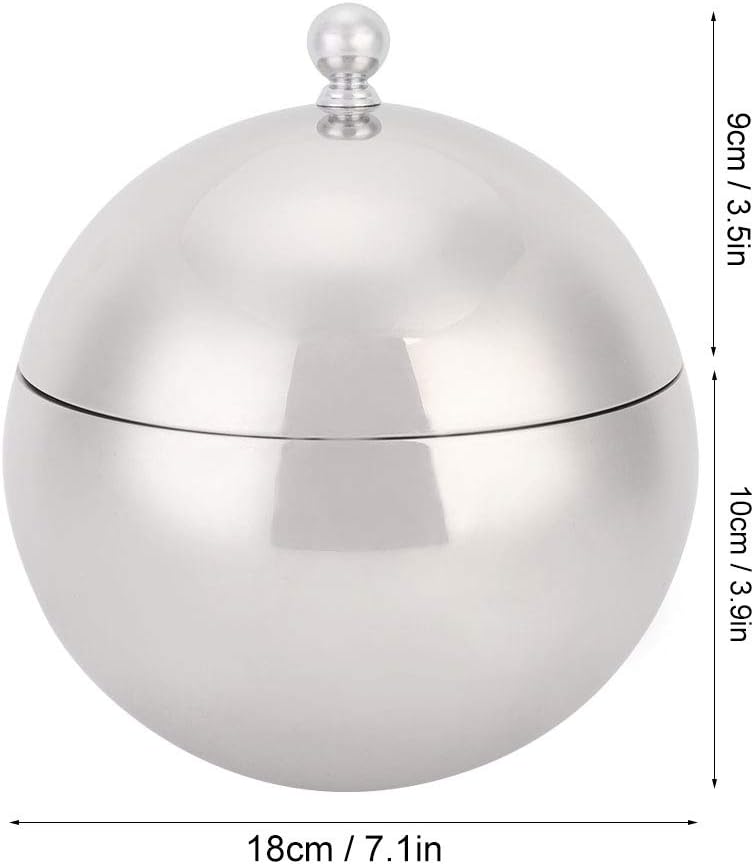 Alvinlite 2L Eiskübel mit Deckel, Eisbehälter für Eiswürfel, Edelstahl Behälter mit Deckel, Eiswürfe