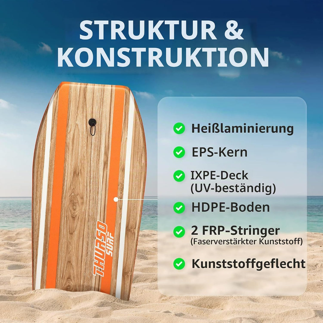 Thurso SURF Quill Bodyboard 107 cm tangerine, 107 cm tangerine