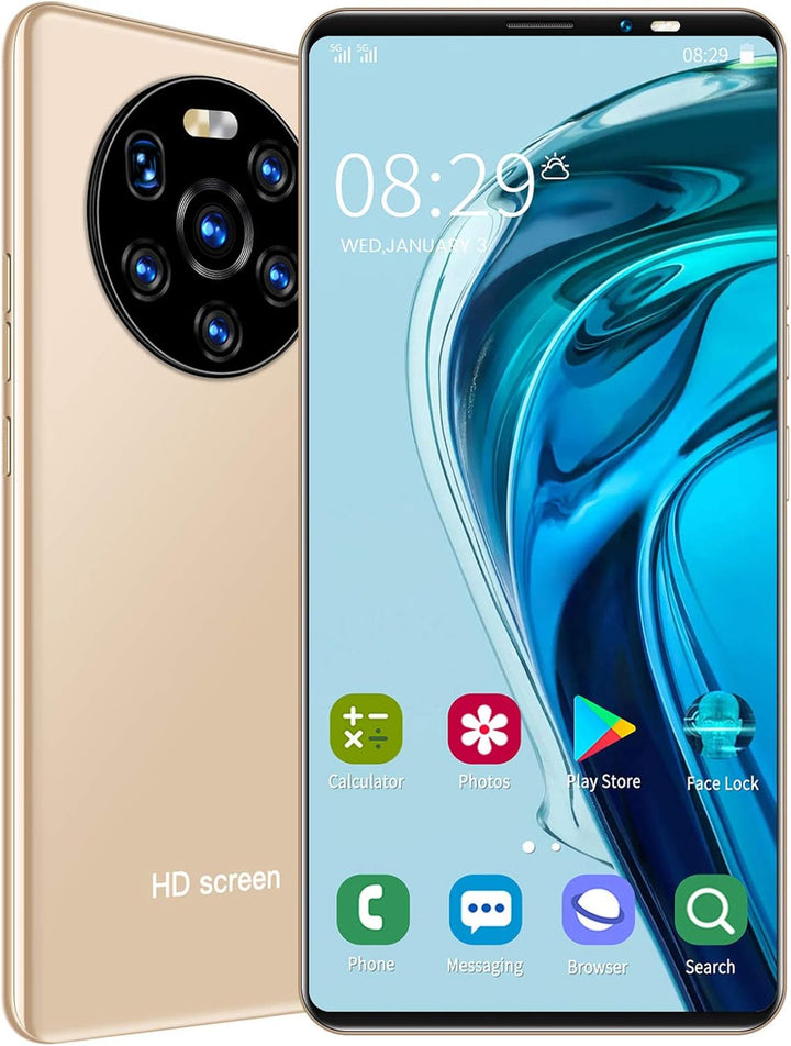 Handy, LANDVO mate40 pro 5,45-Zoll-HD-Bildschirmtelefon Dual Card Dual-Standby-System 128 GB Dual Ca