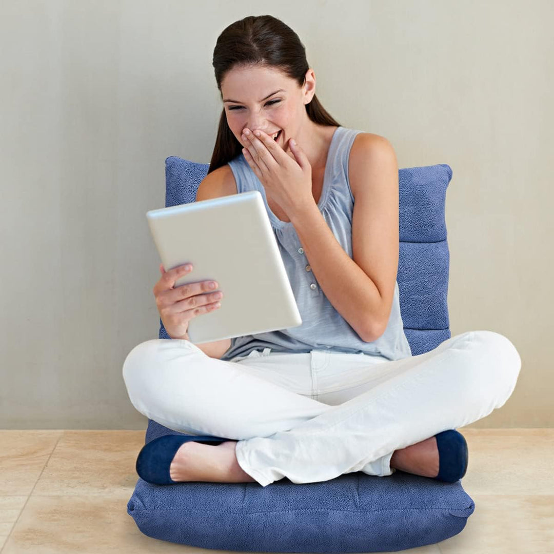 GOPLUS Bodenstuhl, Bodensofa mit Rückenlehne, Bodensessel mit Schlaffunktion, Floor Chair, Lazy Sofa