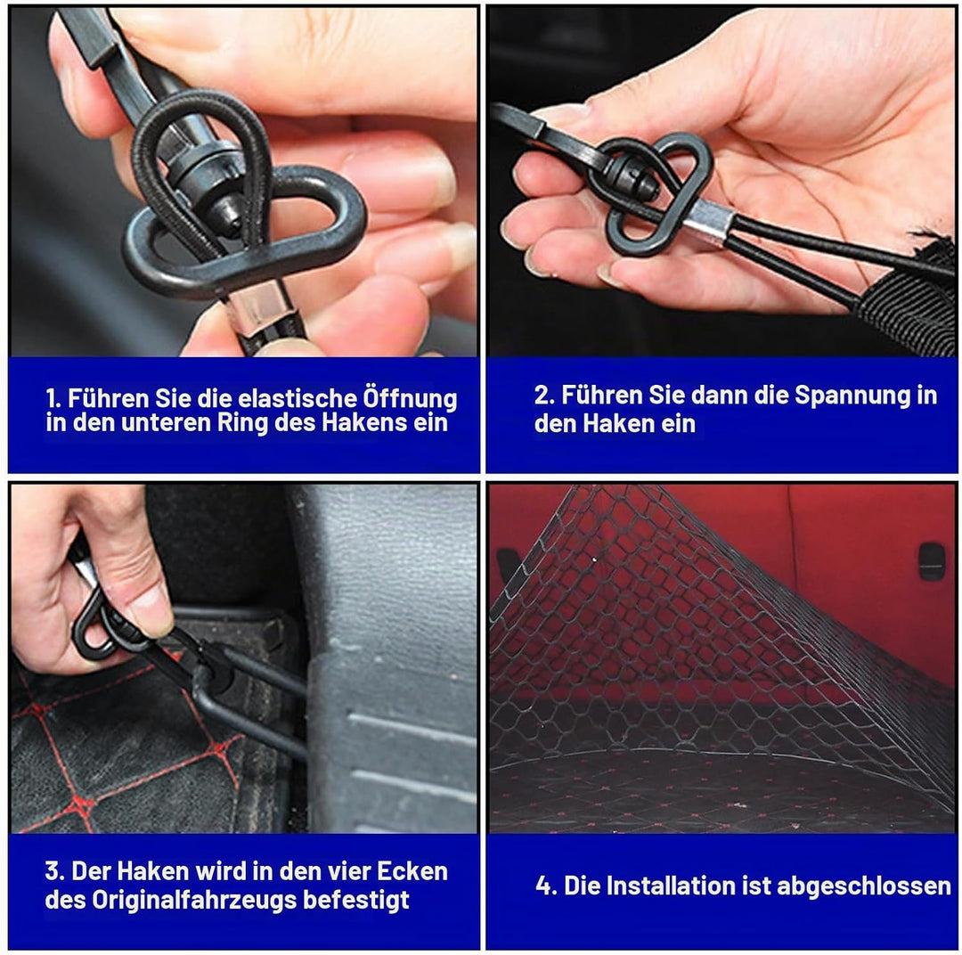 Auto Schutznetz Barriere,120 * 90 cm Hunde Gepäcknetz Rücksit Mit Haken,Hunde Rücksitz Barriere,Auto
