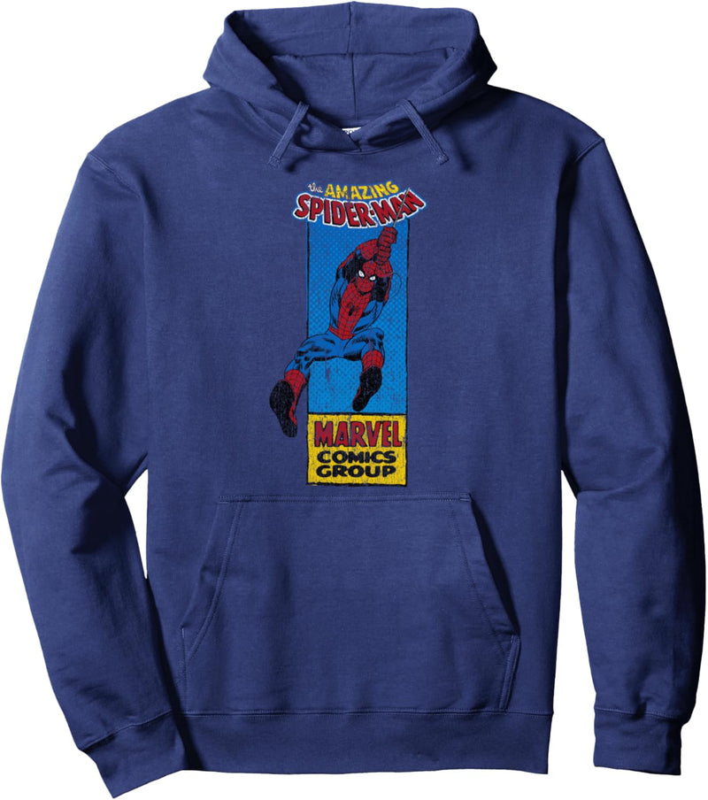 Marvel The Amazing Spider-Man Thin Comic Panel Pullover Hoodie