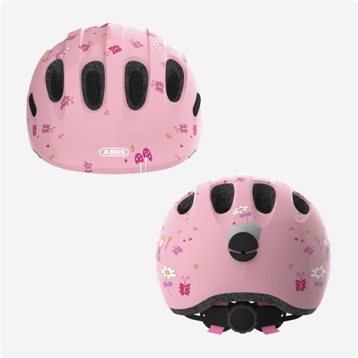 ABUS Kinderhelm Smiley 2.0 - Robuster Fahrradhelm für Mädchen und Jungs M (50-55 cm) rose princess,