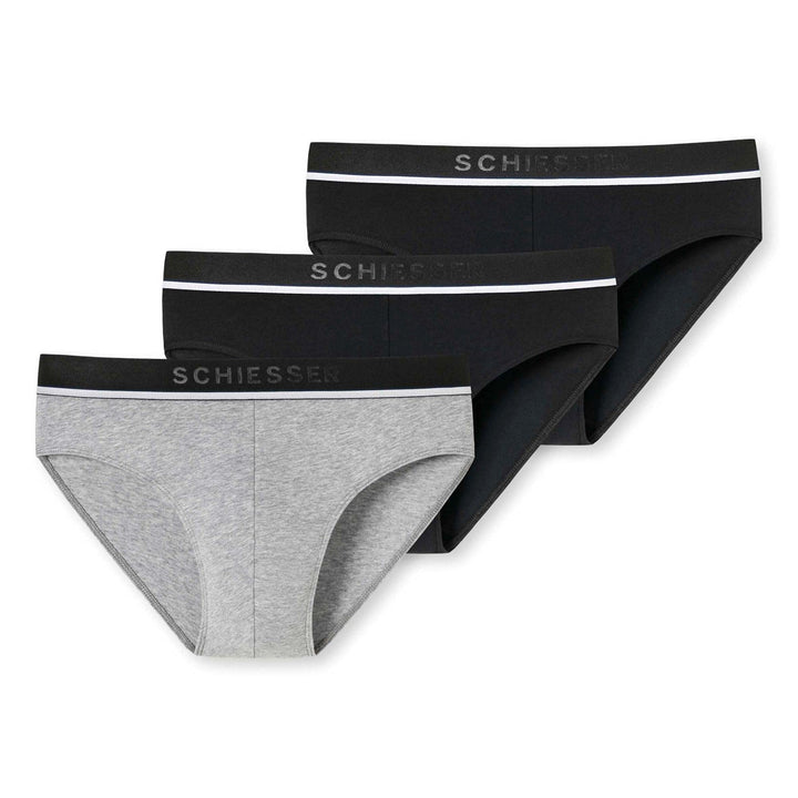 Schiesser Herren Slip (3er Pack) S Mehrfarbig 1, S Mehrfarbig 1