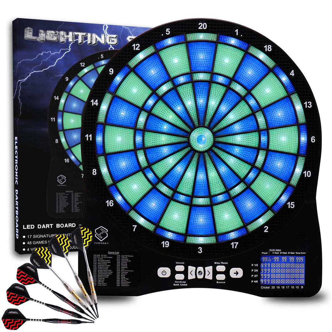 Turnart Dartscheibe Elektronisch 2023 Dartscheibe Elektronische Dartscheibe E Dartscheibe mit LED Be