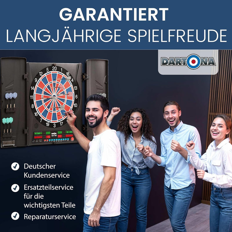 Elektronische Dartscheibe Dartona CB160 Cabinett | Offizielle Turniergrösse | Dartscheibe elektronis