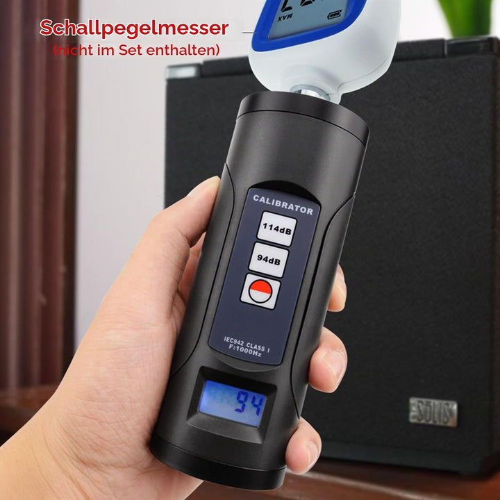 Digitaler Schallpegelmesser Kalibrator 94dB &amp; 114dB für 1/2 "und 1" Zoll Mikrofon, Professionelles N