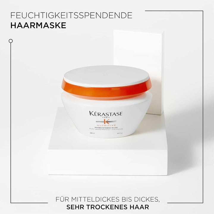 Kérastase Nutritive, Haarkur für sehr trockenes, feines bis mittleres Haar, Feuchtigkeitsspendend un
