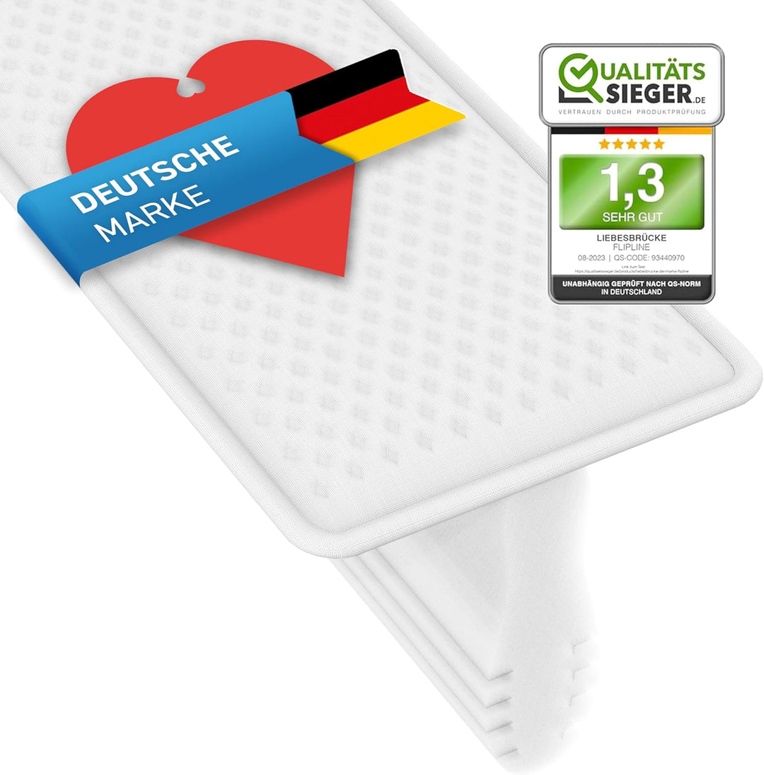 FLIPLINE Liebesbrücke für Matratzen mit rissfestem Bezug NEUHEIT 2022 [200x18cm] für Familien & Paar