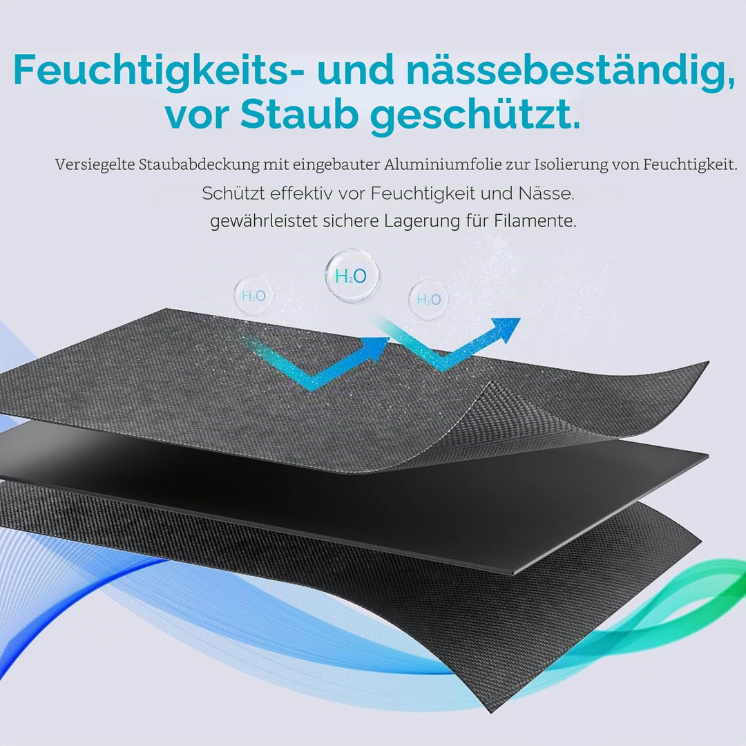 Creality 3D-Drucker-Filament-Aufbewahrung, robuster 3D-Drucker-Metallhalter, staubdicht, stabil, 2-s