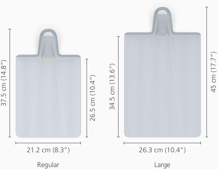 Joseph Joseph Chop2Pot Plus faltbares Schneidebrett mit einfachem Griff (gross) - hellblau 45L x 7B