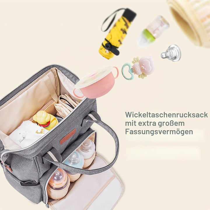 Baby Wickelrucksack Wickeltasche,Multifunktional Grosse Kapazität Rucksack,Babytasche Reisetasche fü