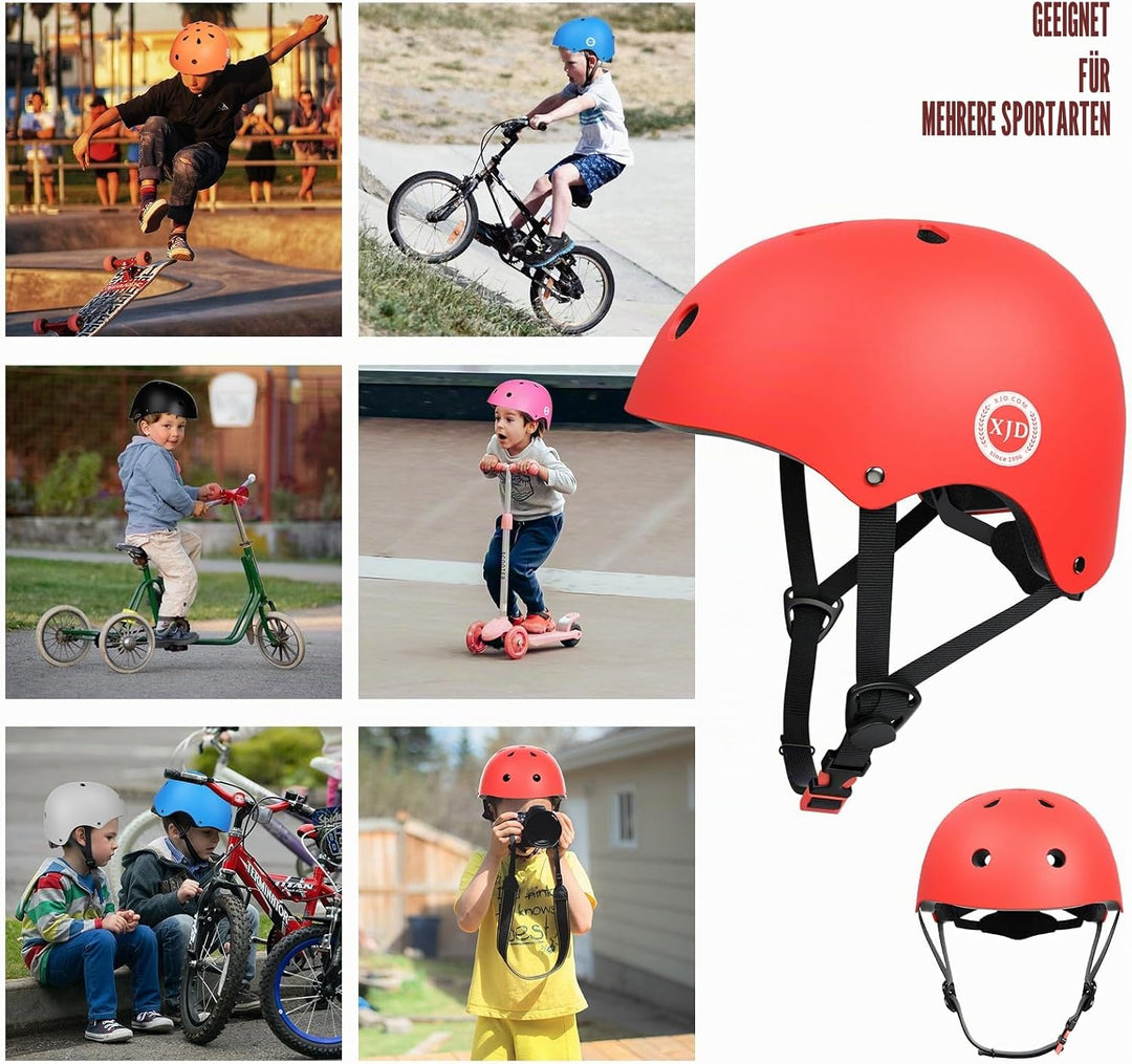 XJD Kinder Jugend Fahrradhelm Klassiker Kinderhelm CE-Zertifizierung für Multisport Fahrrad Klettern