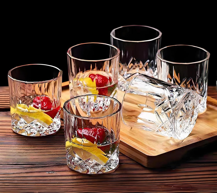 VEILEDGEM [Look like Glass 266 ml Set of 6 Tritan Plastic Drinking Glasses Dishwasher Safe BPA Free