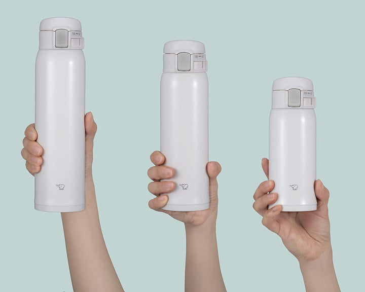 Zojirushi Edelstahlbecher, 340 ml, Weiss 12-Ounce Weiss/Opulenter Garten, 355 ml Weiss/Opulenter Gar