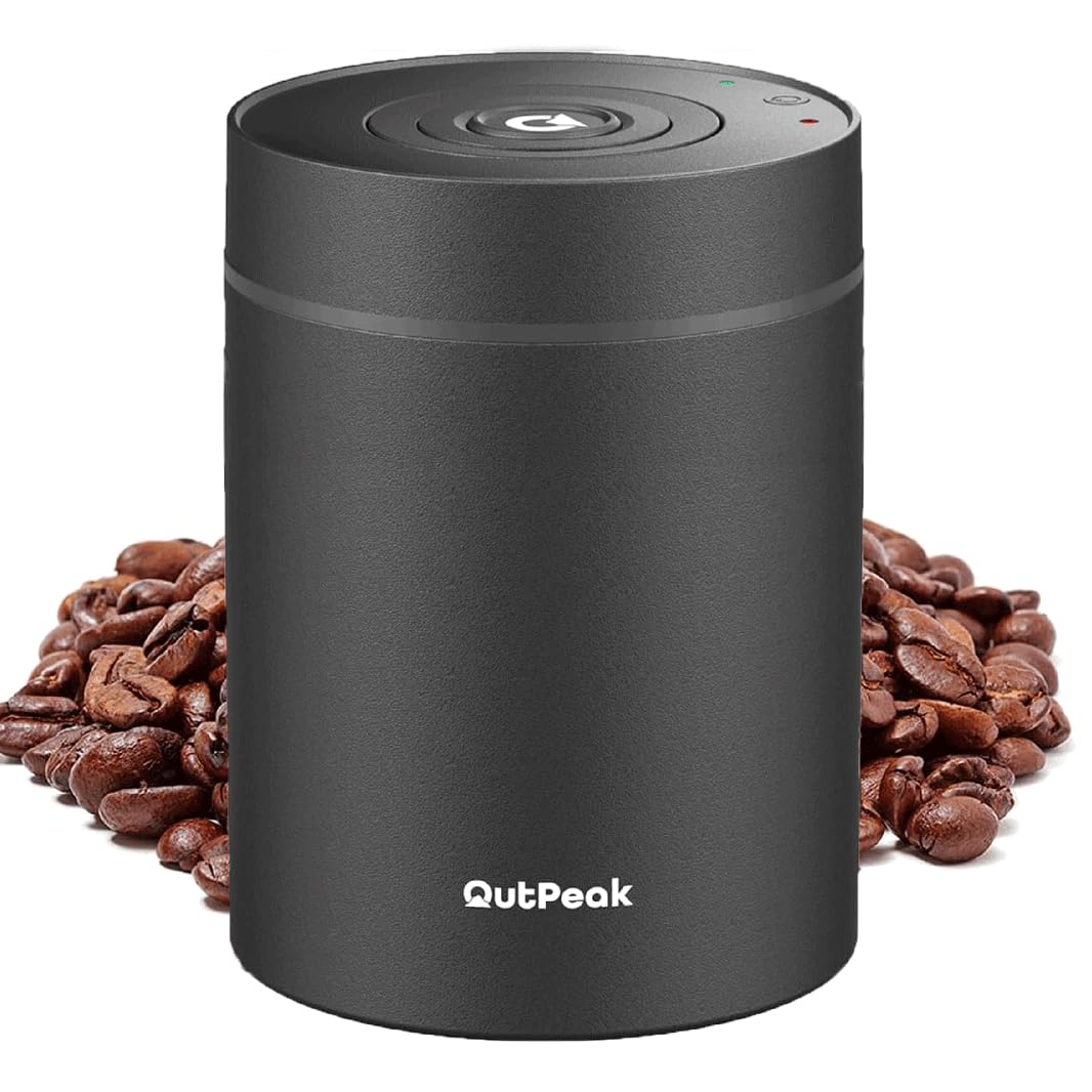 OUTPEAK Neo 2026 Auto Vacuum Coffee Canister, 0.75L Capacity for 249.5 g of Coffee Beans, One Button