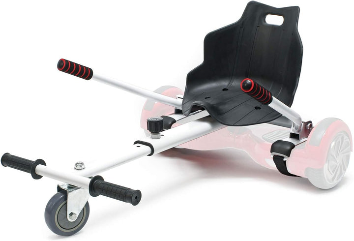 Wiltec Sitzscooter Rot, verstellbarer Kartsitz für Elektroscooter bis 120 kg, Sitzscooter kompatibel