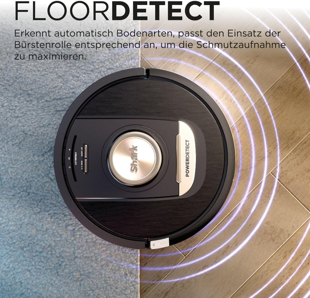 Shark PowerDetect Saugroboter selbstleerend mit 3D- & LiDAR-Navigation, Anti-Allergen- & Anti-Geruch