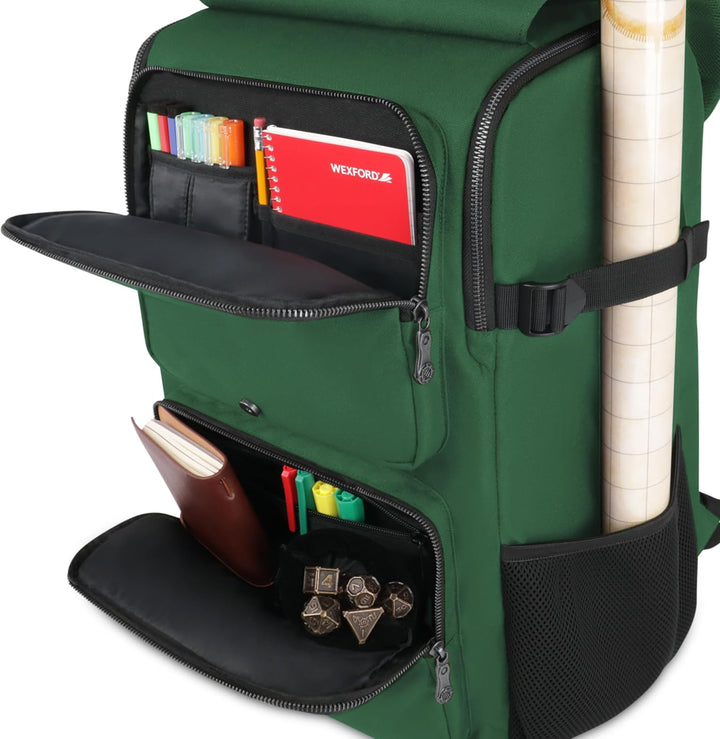 ENHANCE DnD Rucksack RPG DM Tasche für Dungeon and Dragons, Reisen DnD Taschen Organizer für 6–8 auf