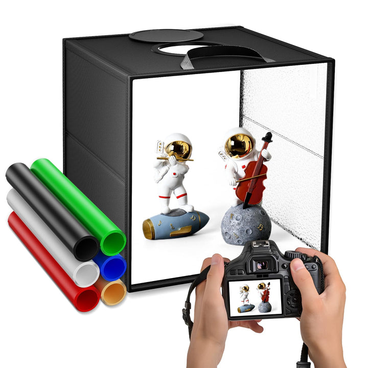 Fotobox 30CM, 3 Farbtemperatur Einstellbare Lichtbox zum Fotografieren,Tragbares Faltbares Mini Foto