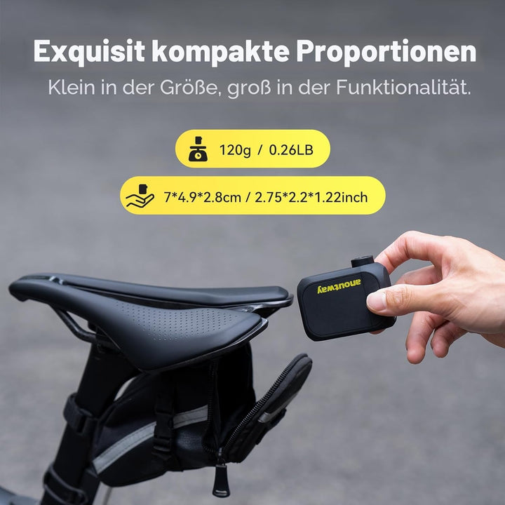 Tiny Pump Mini Fahrradpumpe, Elektrische mit Digitalem Manometer | Elektrische Luftpumpe Klein Fahrr