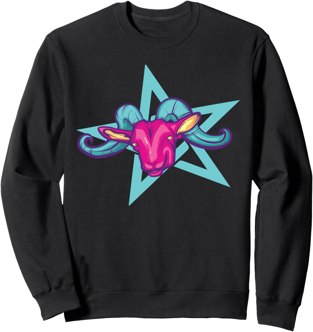 Pastell Goth Pentagramm Japanische Anime Kawaii Menhera Sweatshirt