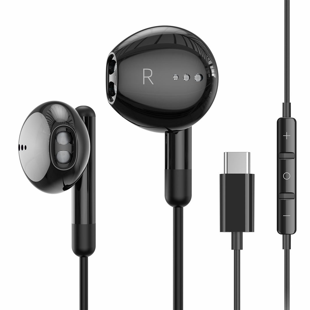 USB C Kopfhörer für iPhone 17 Air 16 15 Plus Pro Max iPad Pro In-Ear Kopfhörer mit Kabel USB C, Mikr