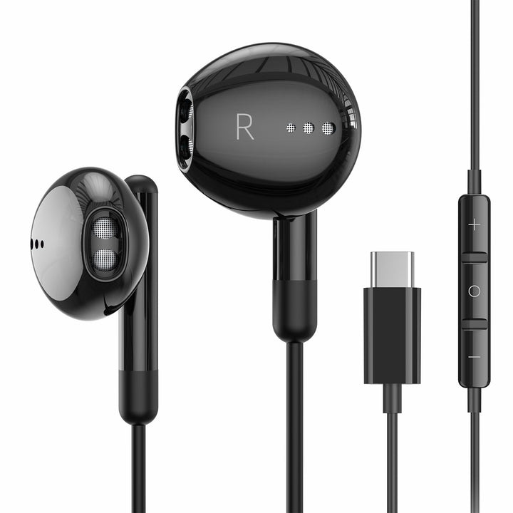 USB C Kopfhörer für iPhone 17 Air 16 15 Plus Pro Max iPad Pro In-Ear Kopfhörer mit Kabel USB C, Mikr
